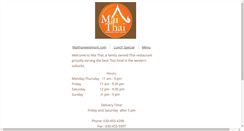 Desktop Screenshot of maithaiwestmont.com