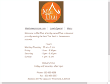 Tablet Screenshot of maithaiwestmont.com